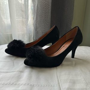 Black Velvet Heels
